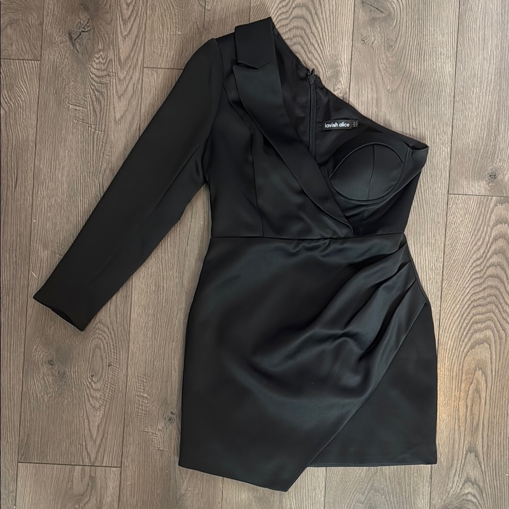 Lavish Alice Black Suit Dress